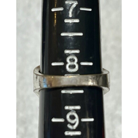 Womens BIG Vintage Ring Enamel Mermaid Tail STERLING SILVER Plated Band Blue 6 - Picture 3 of 9